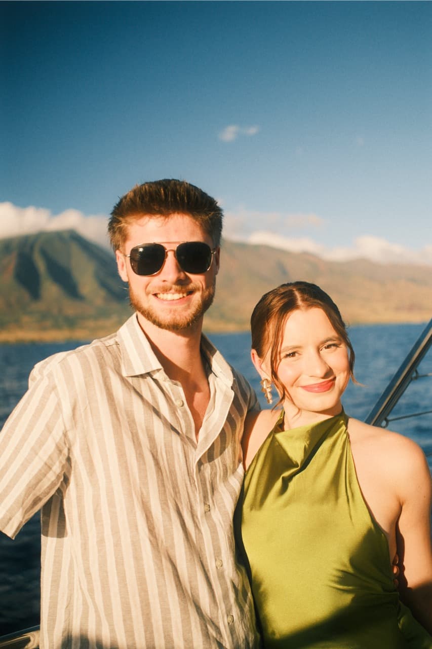 Caden and MJ in Hawaii