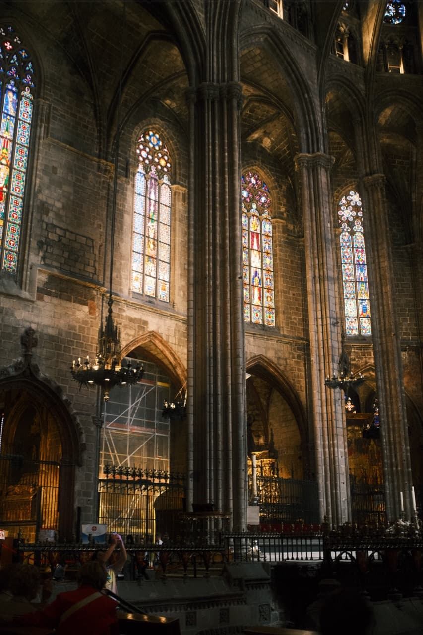 Inside the cathedral, Barcelona