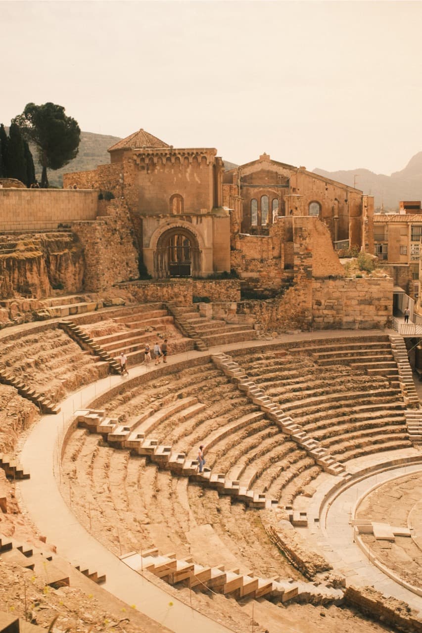 Roman ruins in Cartagena, Spain